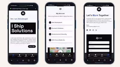 Personal Portfolio Website Development