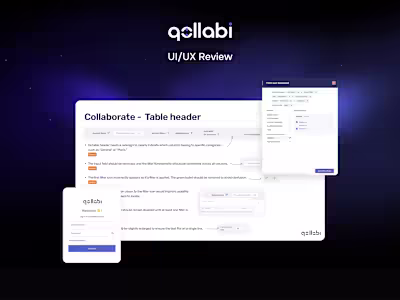 Qollabi - UX / UI Review