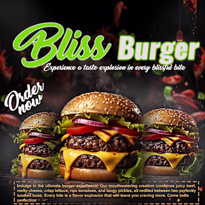 ATTRACTIVE BURGER POST :: Behance