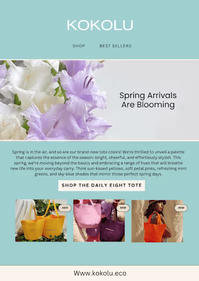 kokulu Spring Campaign Newletter