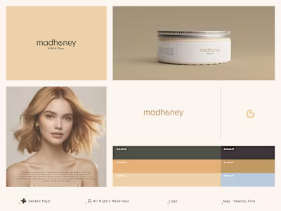 Madhoney Cosmetics Logo & Branding