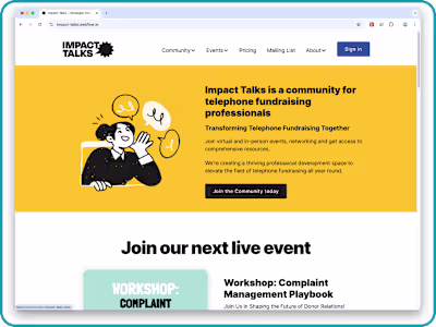 Rich Webflow CMS for an important cause