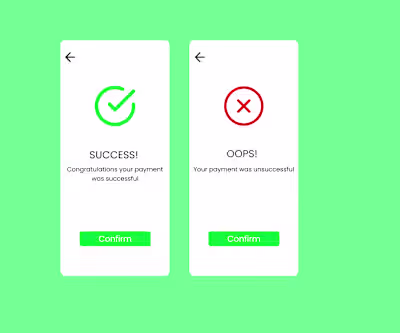 Payment Validation page