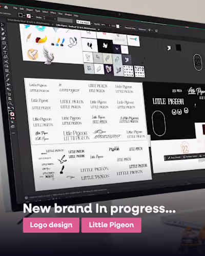Exploring styles, refining details “Little Pigeon” taking fl...