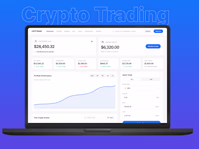 Crypto Trading Dashboard UI UX