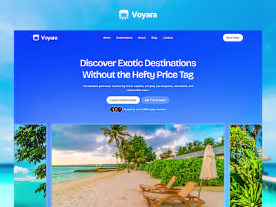 Voyara - Framer Landing Page Design & Development
