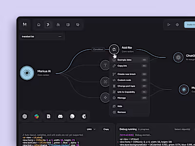 NoCode Ai Dashboard Concept