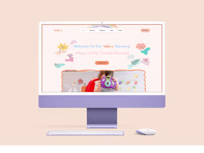 Nursery School Website&Mobile UI/UX Design
