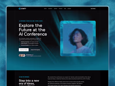 Modern Framer Template for AI & Tech Event Success