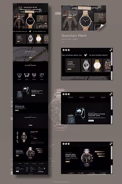 Watch Store – Figma UI/UX Design