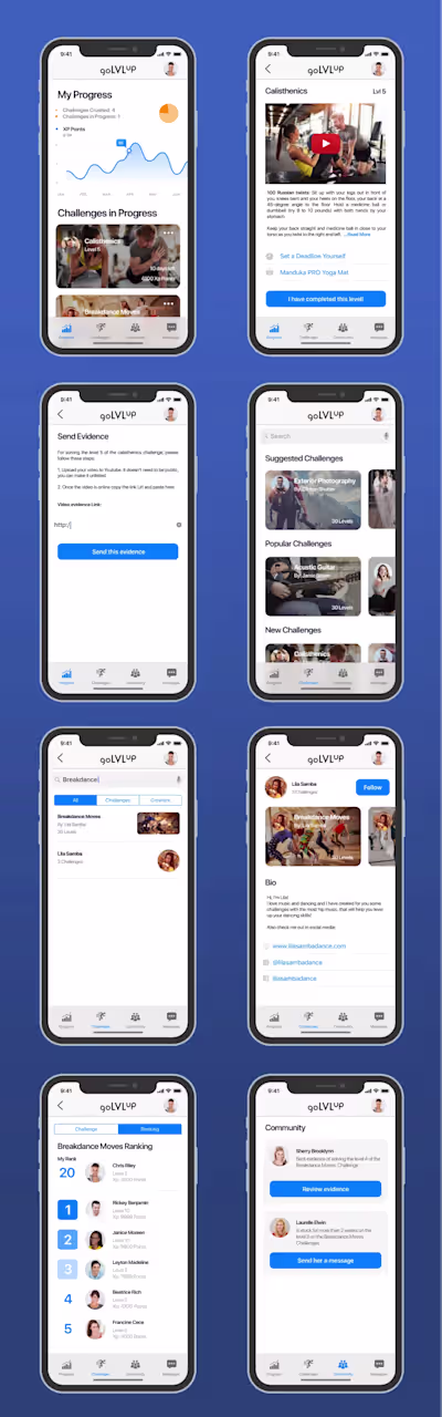 GoLvlUp: Fitness & challenges app