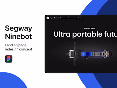 Segway  Ninebot | Landing page