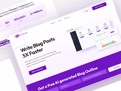 Website Redesign for Bramework - AI Blog Writing Assistant