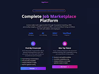 Complete Job Marketplace Platform