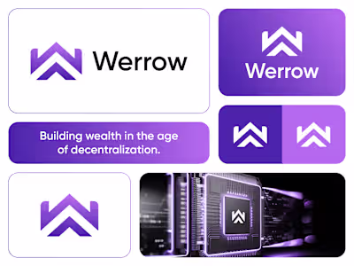 Werrow - Lettermark Logo Design for Crypto and Web3