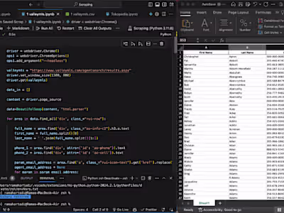 Web Scraping: Extracting Data from Client's Chosen Website