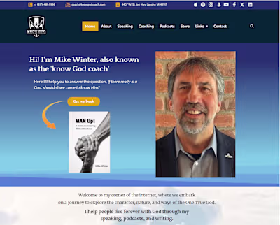 WordPress Site Redesign for knowGodCoach