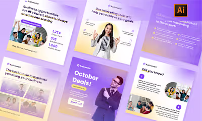 Corporate Marketing | Social Media Template on Behance