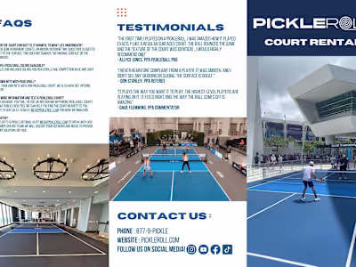 PickleRoll Rental Brochure