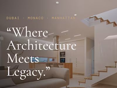 Luxury real estate. Zero template