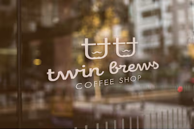 Twin Brews Coffee Shop Branding
