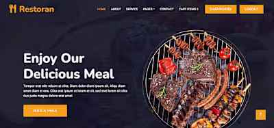 Restaurant website 
