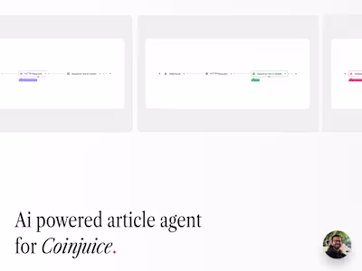 AI-Powered Article Agent - Increased Productivity by 90%