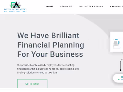 Website for Focus Accounting And Taxation – NSW, Australia