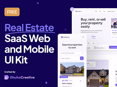Estatery - Real Estate Web and Mobile Landing Page