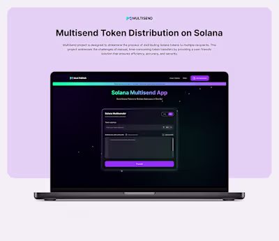 Solana Token Multisender  (Behance)
