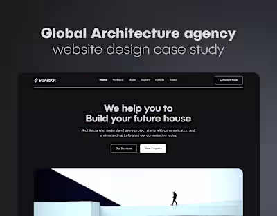 Global Architecture Agency website design - case study