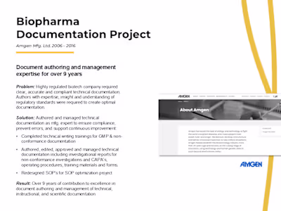 Biopharma Documentation Project 