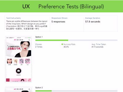 UX: Preference Tests
