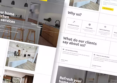 Website For A Renovation Company (Branding + Development)