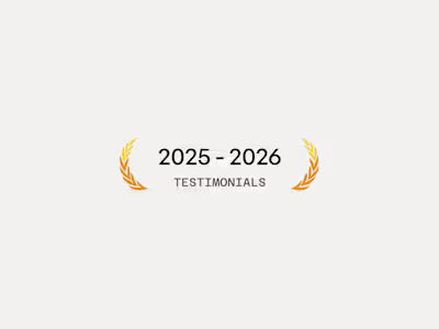 Client testimonials in 2025 - 2026