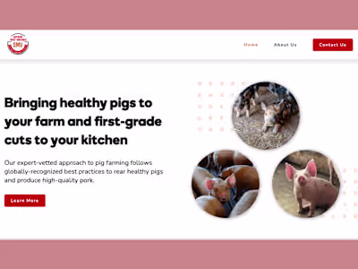 Website development for Supreme Meat Ventures