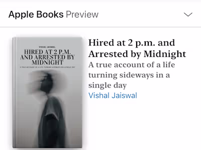 An ordinary day begins with a job offer and ends in a police...