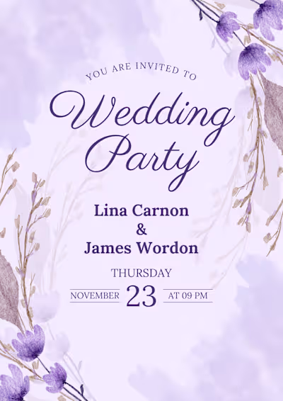 A wedding card I made for my friends