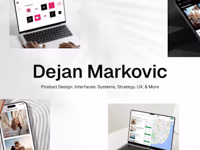 Dejan Markovic - Product designer