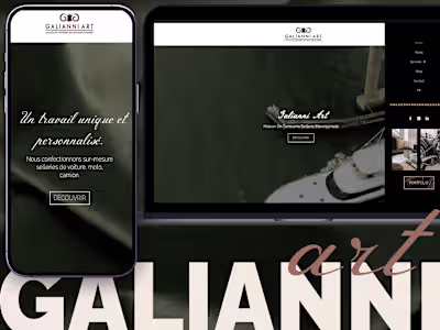 Galianni Art Website & Brand design