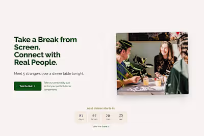 Dinner Meetup Experience