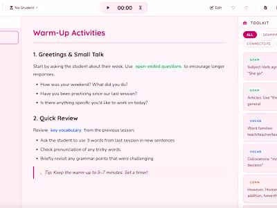 LessonForge: Open-Source Lesson Management Tool