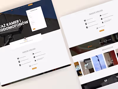 Clean website for Security & Smart Home Solutions