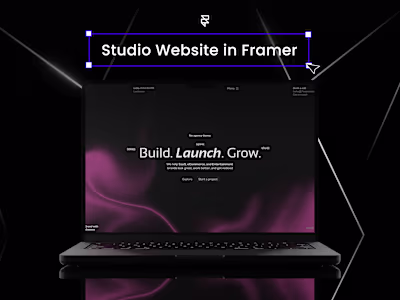 Marketing Studio Website Redesign 