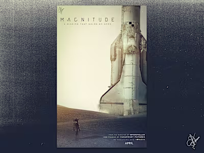 Fictional Movie poster design (Magnitude)