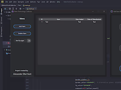 Database System written in Python