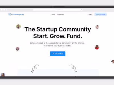 Co-founders Lab | Web Redesign