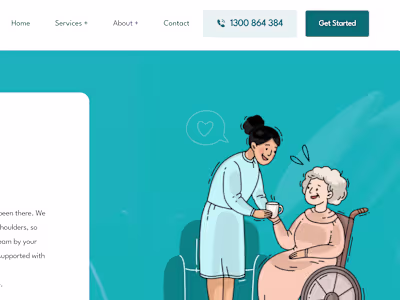 I built a WordPress website for an elderly care business des...