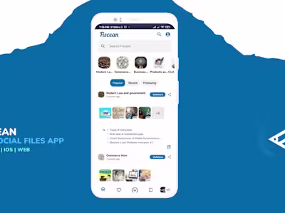 Built Fiscean App, it is a Social Files App