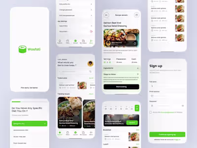 Wasfati - Recipe Mobile App Design